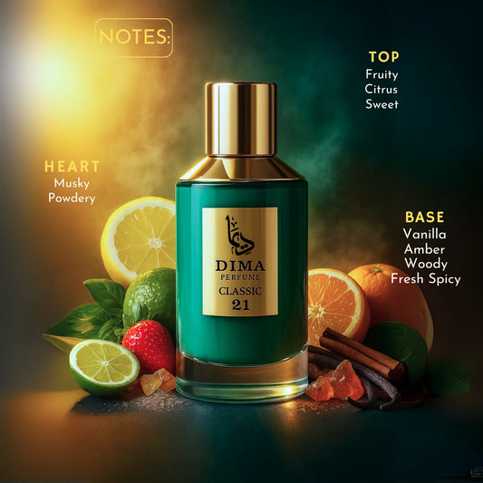 Classic 21 – Fruity Citrus, Vanilla & Amber Perfume