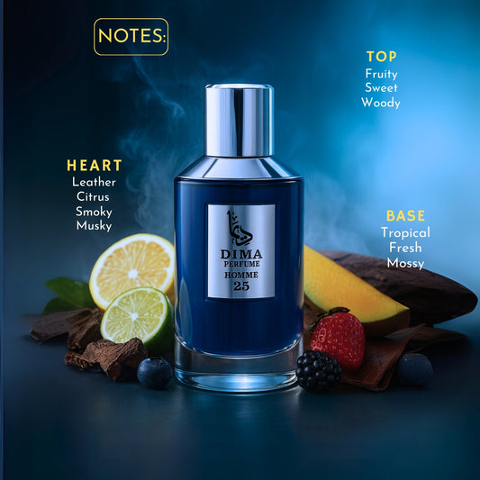 Homme 25 – Fruity, Leather & Woody Perfume