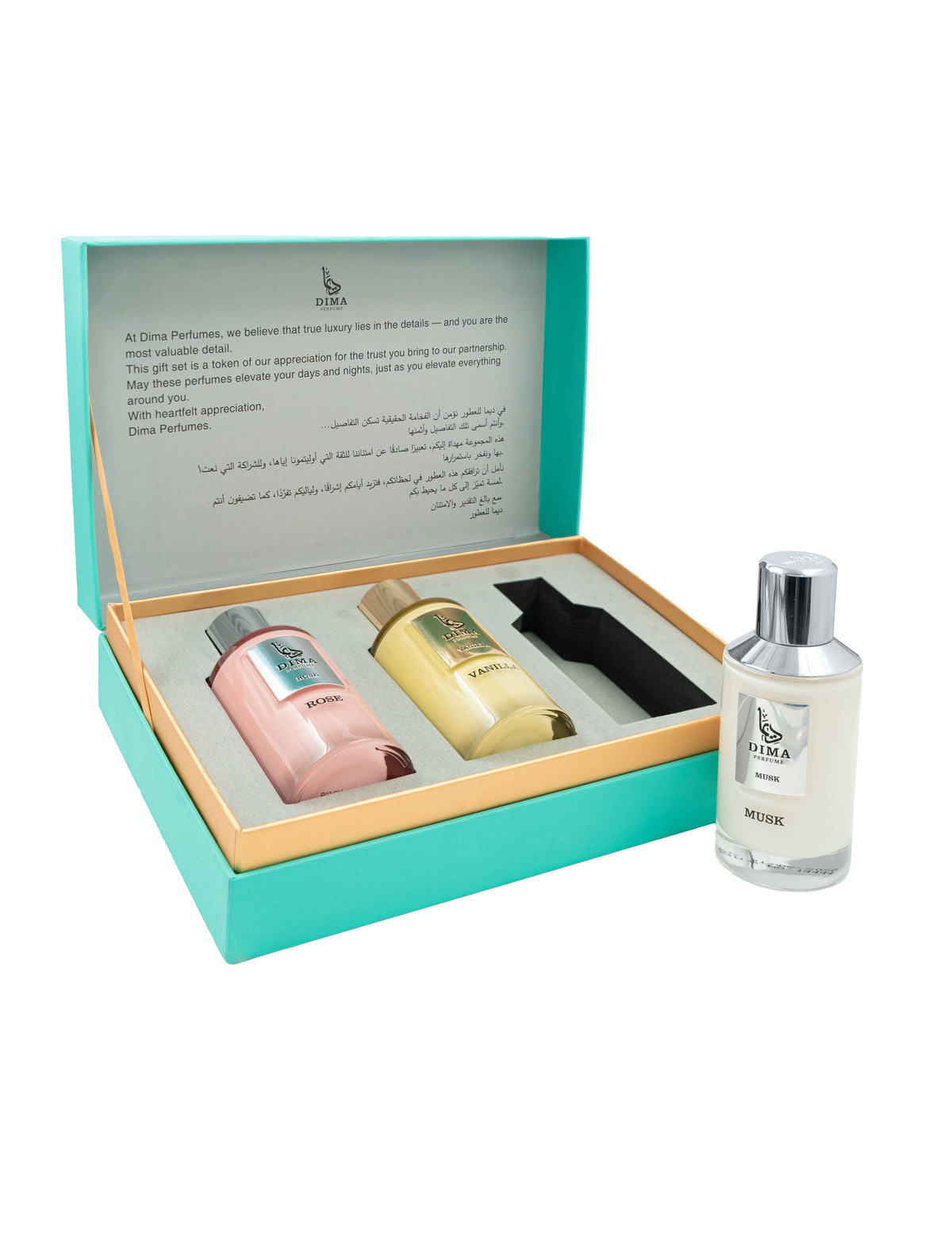 DIMA Musk, Rose & Vanilla Combo Gift Box