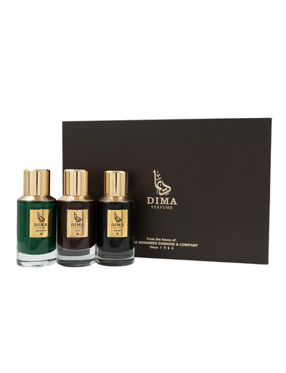 DIMA Khaleej 4, Niche 5 & Oud 6 Combo Gift Box