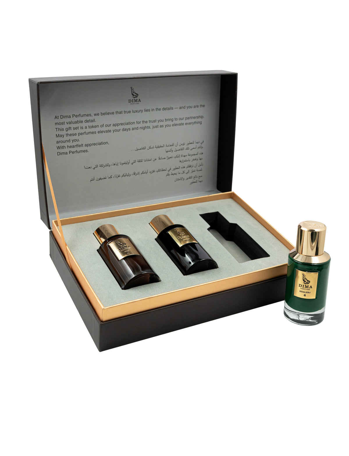 DIMA Khaleej 4, Niche 5 & Oud 6 Combo Gift Box