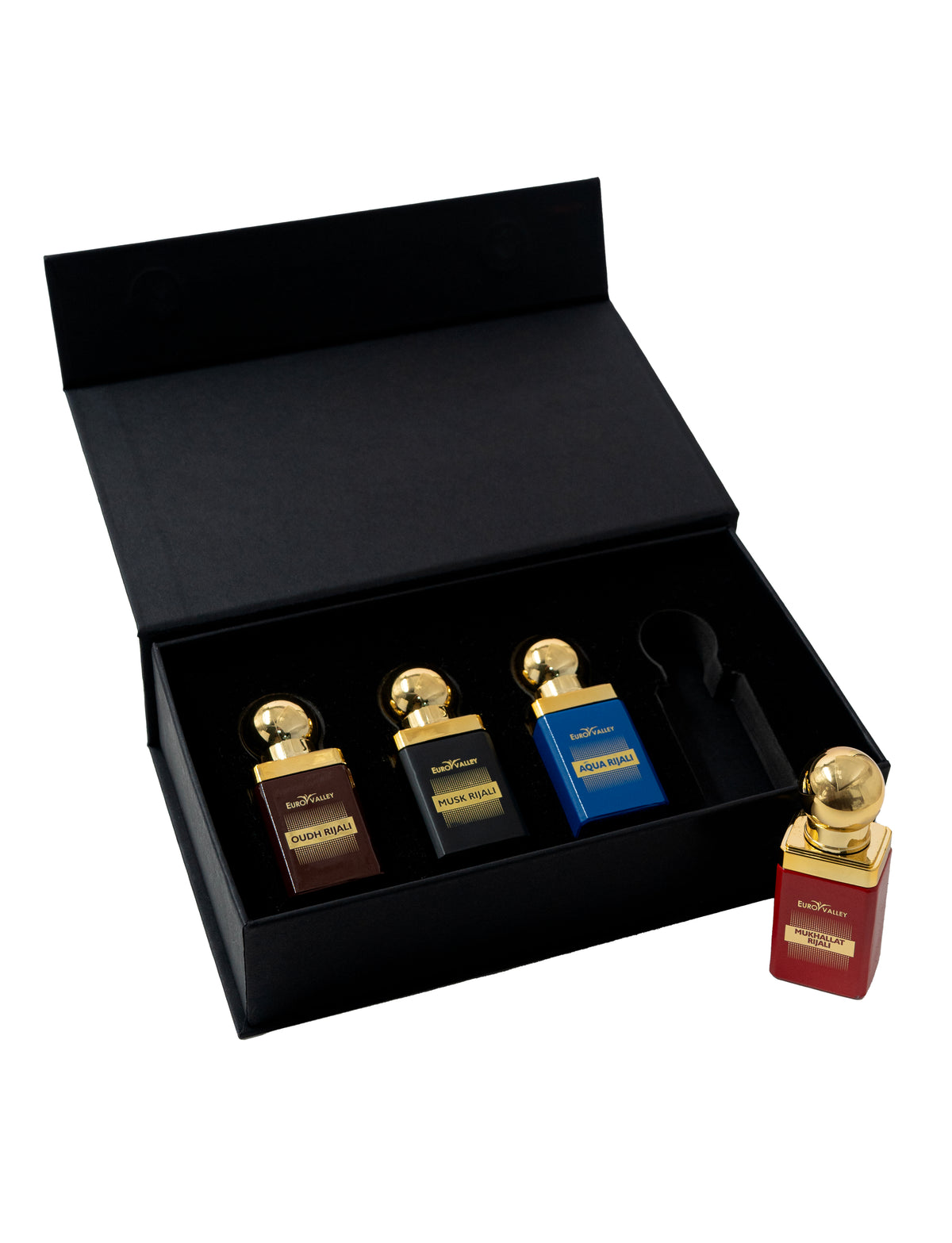 Rijali Series B – Oudh Rijali, Aqua Rijali, Mukhallat Rijali & Musk Rijali Roll-On Combo Box