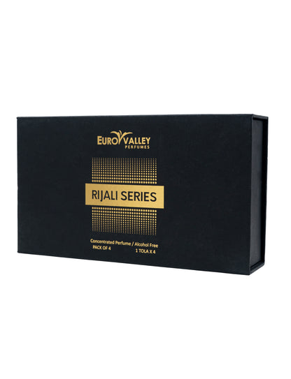 Rijali Series B – Oudh Rijali, Aqua Rijali, Mukhallat Rijali & Musk Rijali Roll-On Combo Box