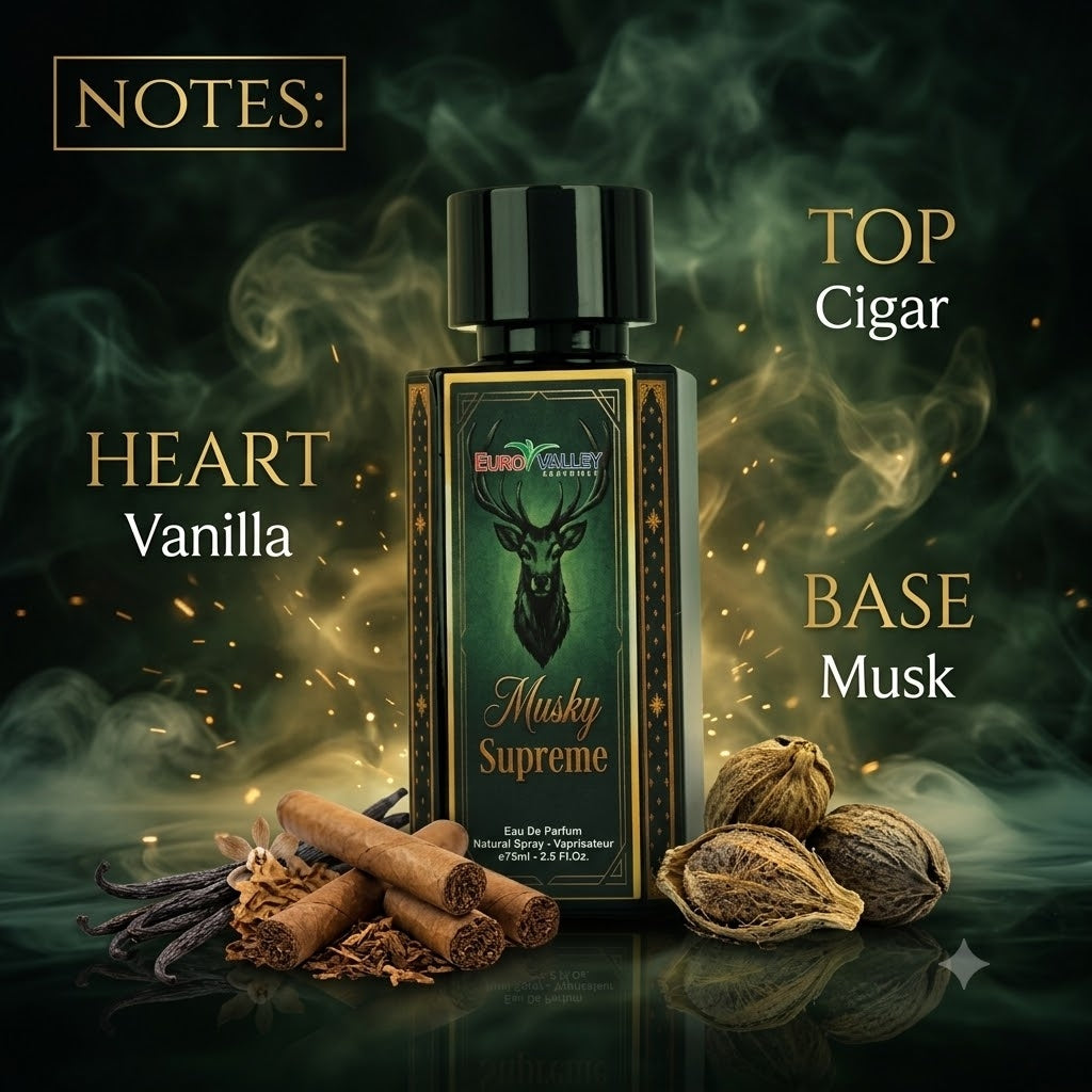 Musky Supreme – Cigar, Vanilla & Musk Fragrance