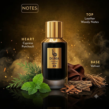 Niche 23 – Woody Leather & Patchouli Elegance