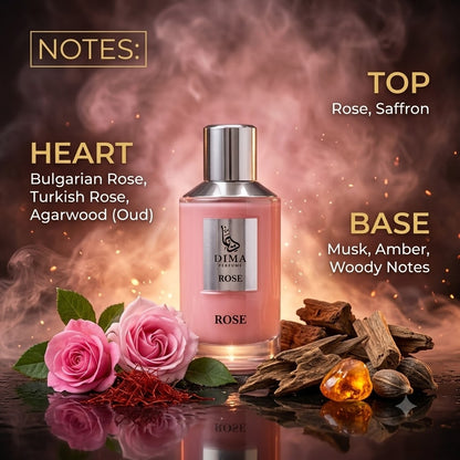 DIMA Rose – Fruity Rose, Honey & Musky Floral Fragrance