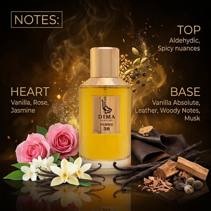 DIMA Vanilla – Rich Vanilla, Spicy Amber & Musk Fragrance